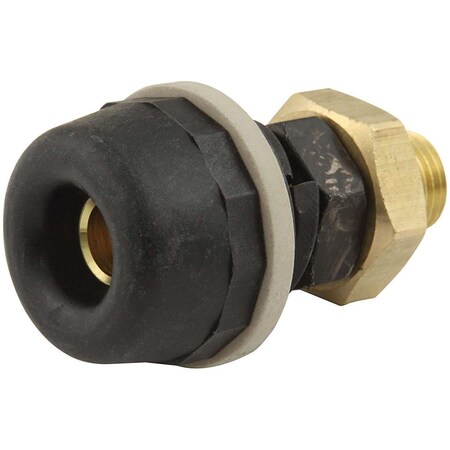 Allstar Performance Female Quick Connect Battery Charging Post End; Black ALL76311